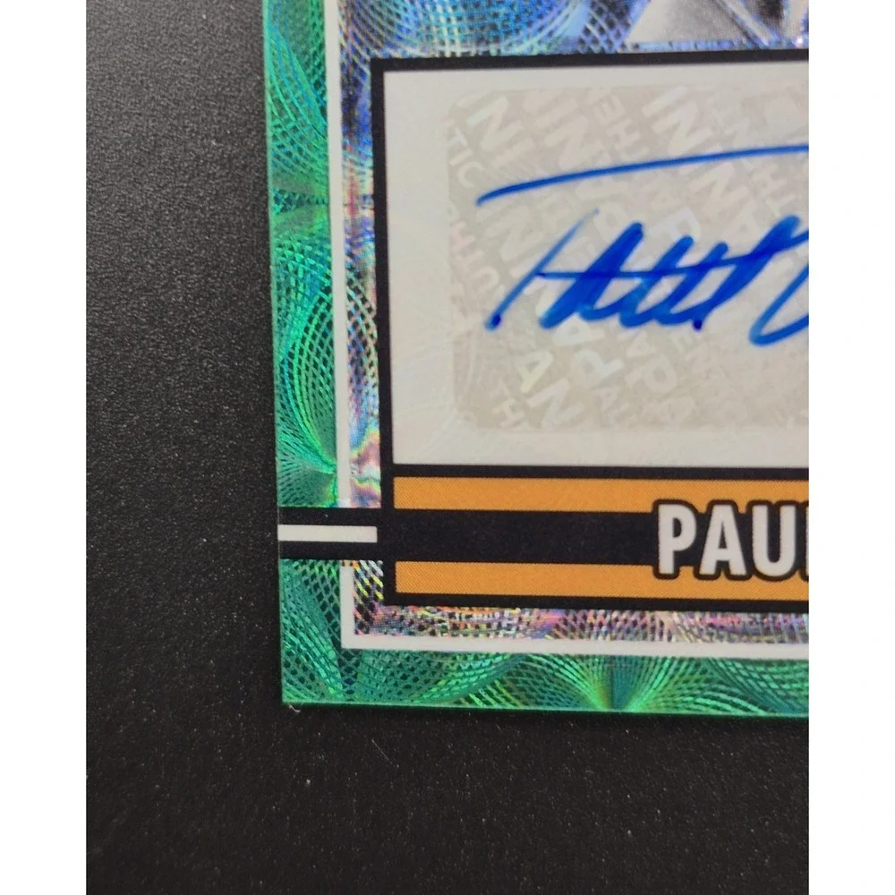 2025 Panini Prizm Paul‎ Warfield #FLA-PWD Flashback Auto Green Scope Prizm /75